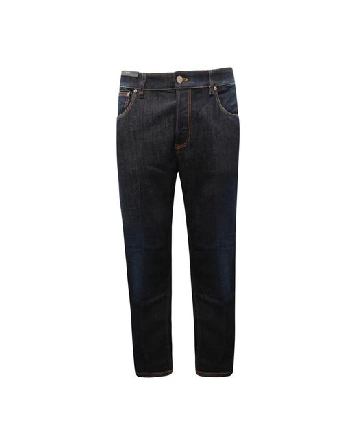 PT01 Black Slim Fit Jeans for men