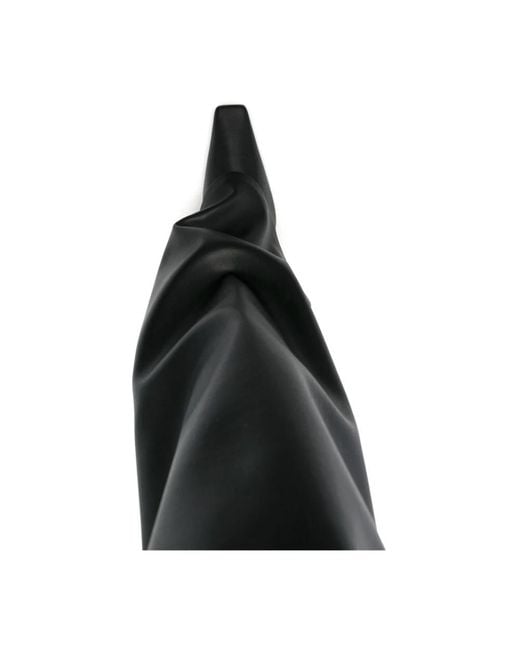 The Attico Black Thigh High Boot 'Robin Otk'
