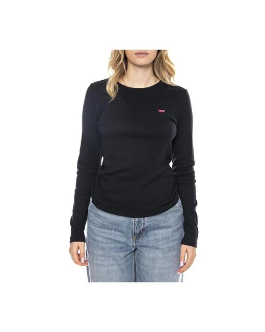 Levi's Long Sleeve Top in het Black