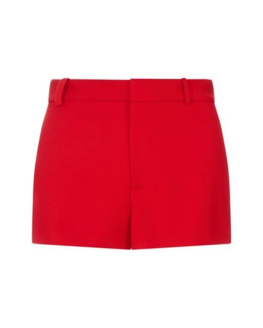 Alice + Olivia Red Short Shorts