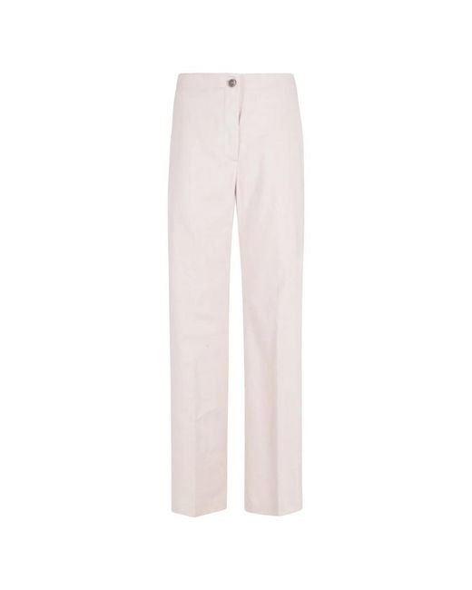 Seventy White Straight Trousers