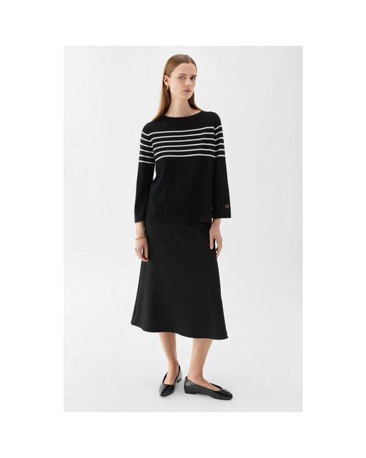 BUSNEL Black Helen gestreiftes top
