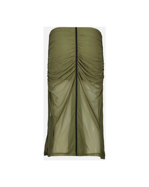 DIESEL Green Midi Skirts