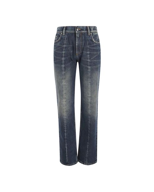 Versace Blue Straight Fit Jeans