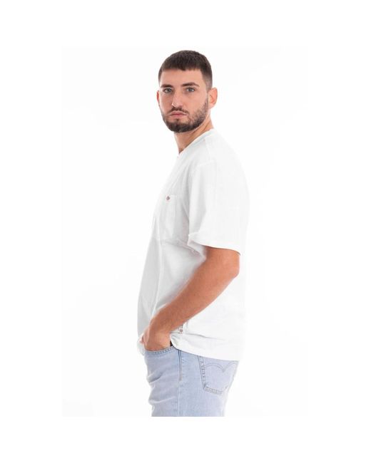 Dickies Taschen kurzarm t-shirt für männer in White für Herren