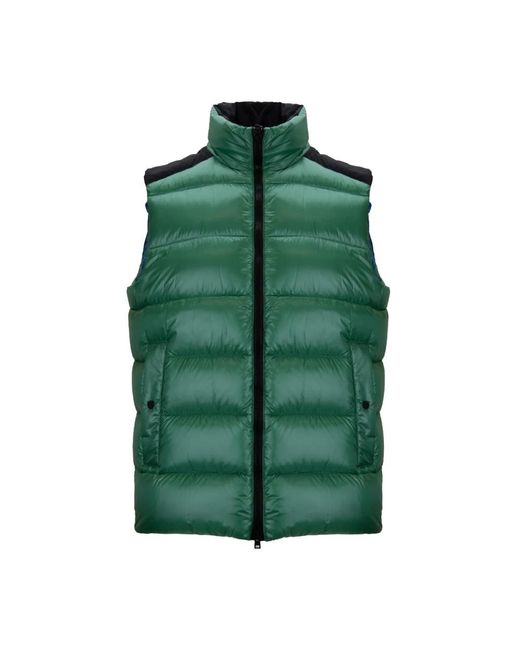 Herno Jassen ,Groen ,Polyester Gewatteerde Vest Met Rits in het Green voor heren
