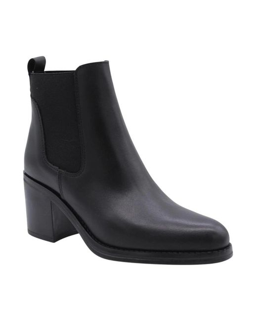 Alpe Black Heeled Boots