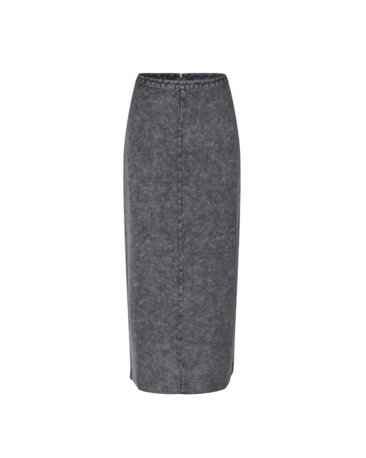 Maxi Skirts Samsøe & Samsøe de color Gray
