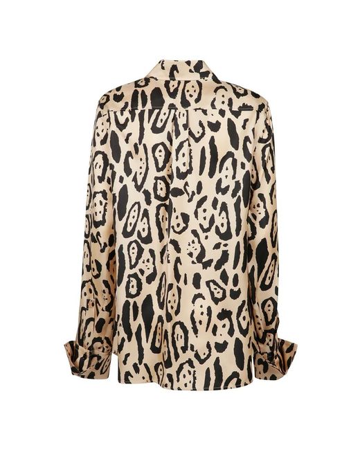 Sportmax Overhemden ,Veelkleurig ,Front Button Shirt in het Black