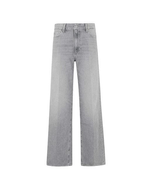 PAIGE Gray Wide Jeans