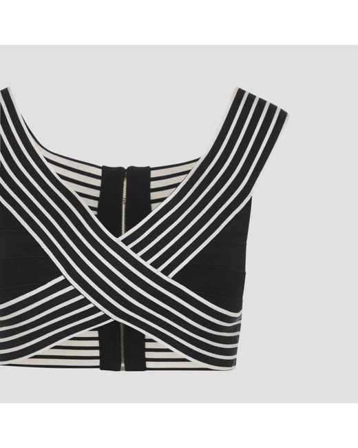 Elisabetta Franchi Black Sleeveless Tops