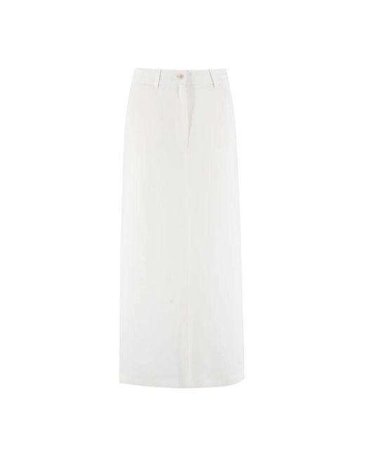 Antonelli White Midi Skirts