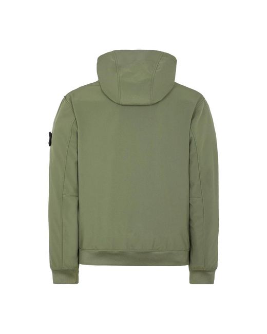Stone Island Light Soft Shell-R Jacket in het Green voor heren