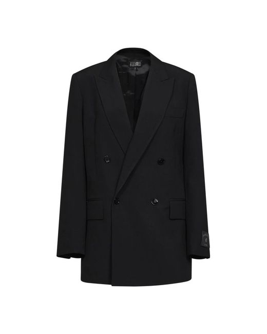 MM6 by Maison Margiela Black Blazers