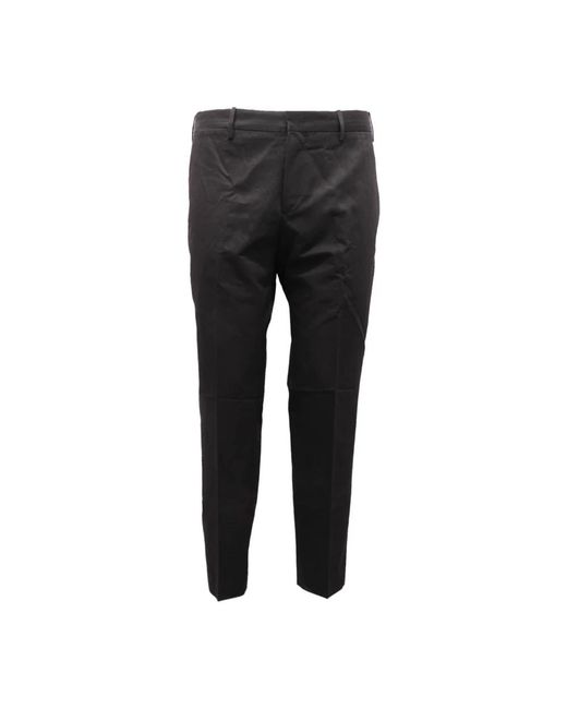 PT01 Slim-Fit Trousers in het Black voor heren