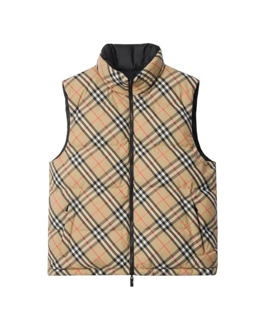 Vests Burberry de hombre de color Natural