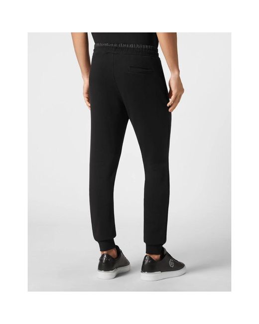 Philipp Plein Black Sweatpants for men