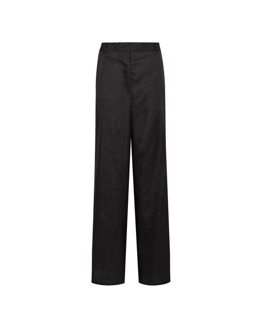 Dries Van Noten Black Wide Trousers