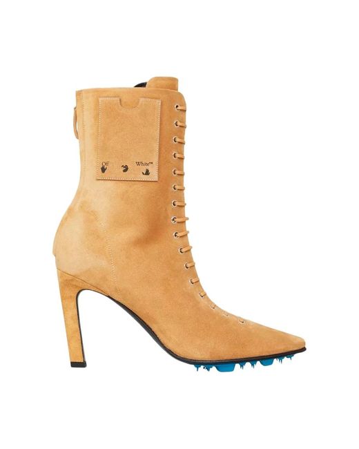 Shoes > boots > heeled boots Off-White c/o Virgil Abloh en coloris Brown