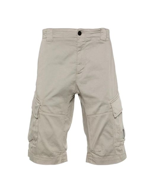 Stretch sateen tasca lente shorts di C P Company in Gray da Uomo