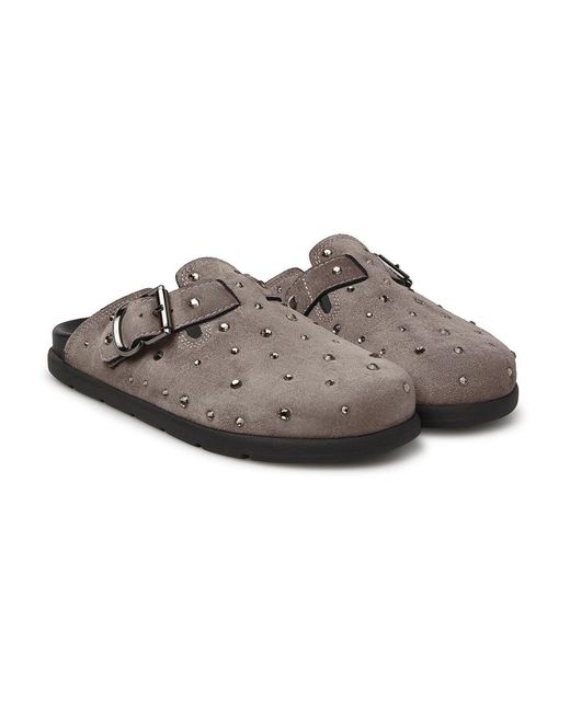 Mules di Loriblu in Brown