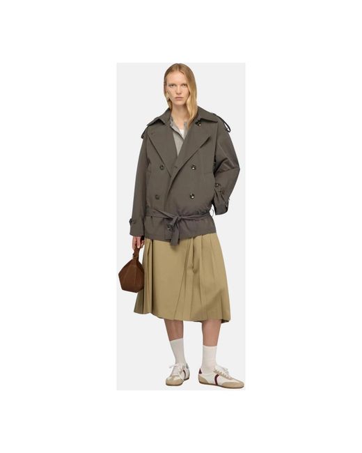 Semicouture Green Short Skirts