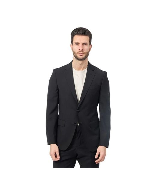 Boss Herren Einreiher Jacke Mit 2 Knöpfen in Black für Herren