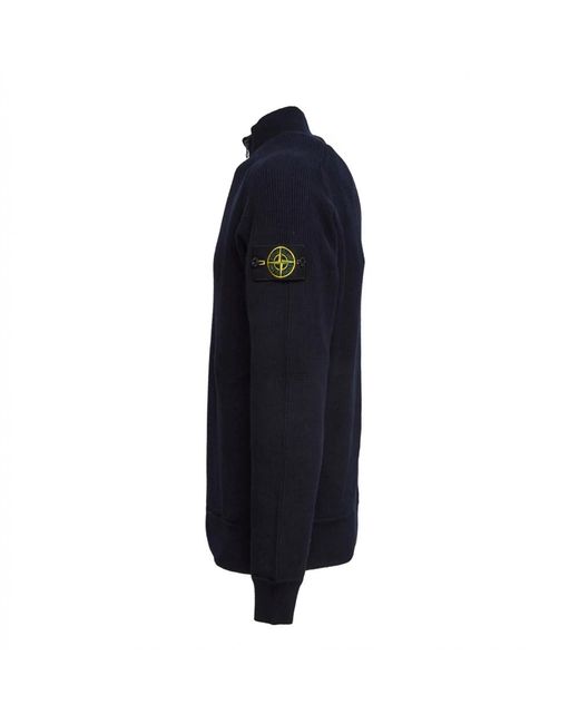 Stone Island Half-Zip Turtleneck in het Blue voor heren