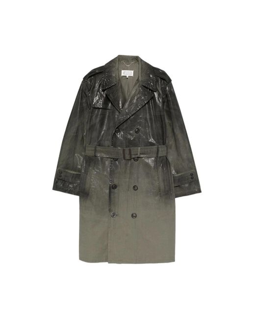 Maison Margiela Gray Trench Coats