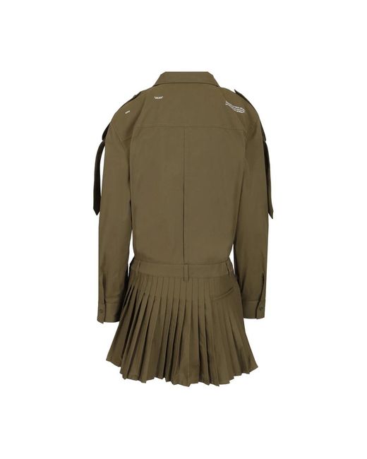 Off-White c/o Virgil Abloh Green Short Dresses