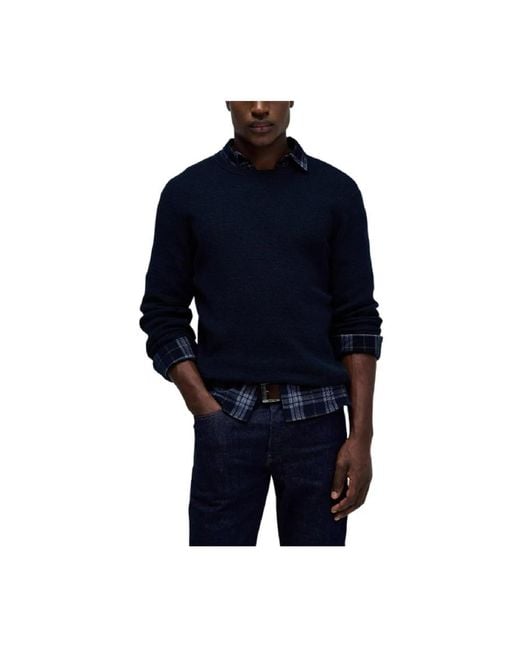 Salsa Jeans Blue Round-Neck Knitwear for men