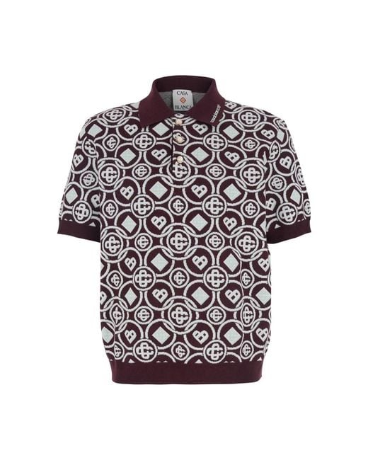Casablanca Black Polo Shirts for men