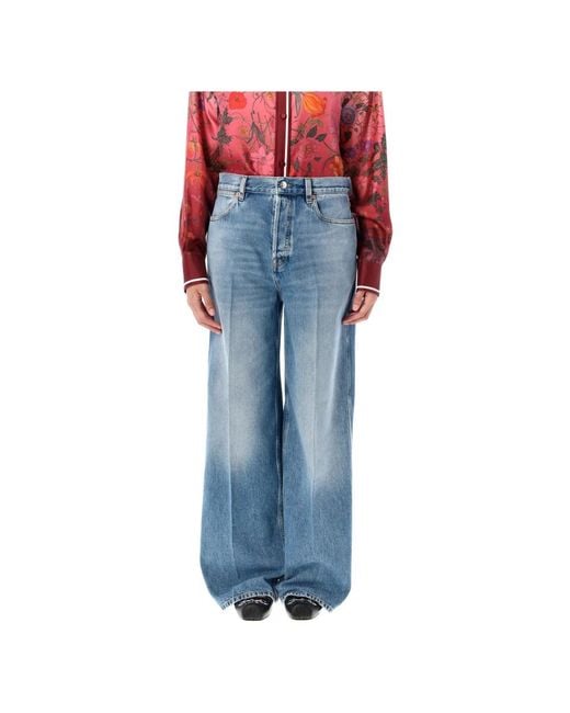Gucci Blue Wide Jeans