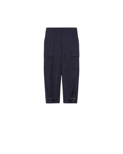 Weekend by Maxmara Blue Slim-Fit Trousers