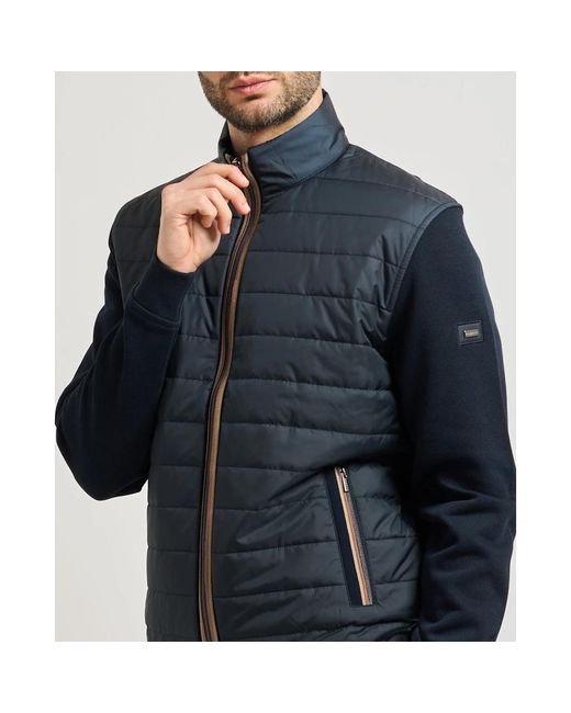 Bugatti Modern Sweat Jacket in het Blue voor heren