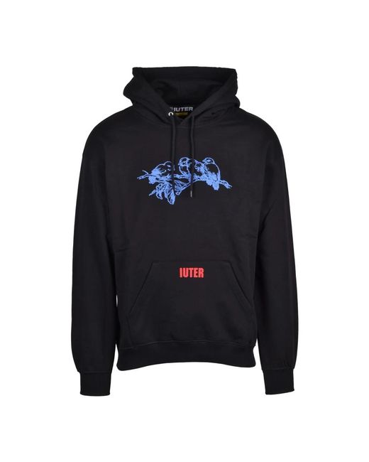 Iuter Hooded Sweatshirt in het Black voor heren