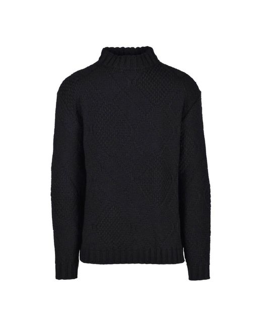 Daniele Alessandrini Wollmischung strickpullover in Black für Herren