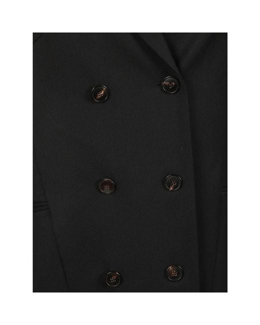 Dries Van Noten Black Double-Breasted Coats