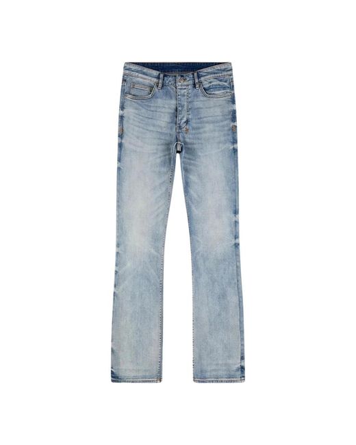 Ksubi Blue Straight Jeans for men