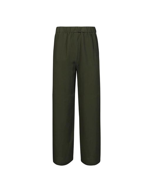 Wide trousers Incotex de color Green