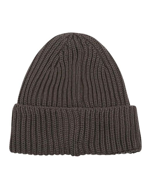 C P Company Grijze Gebreide Muts Met Goggle Lenzen in het Gray voor heren