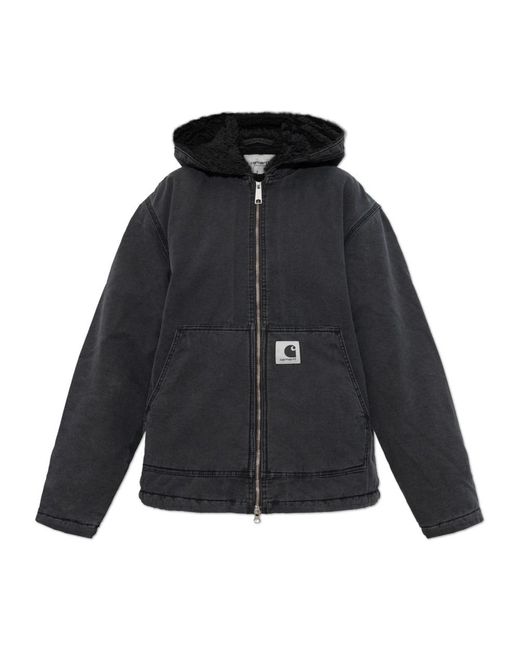 Carhartt Jassen ,Zwart ,Katoen Mitch Insulated Jacket in het Blue