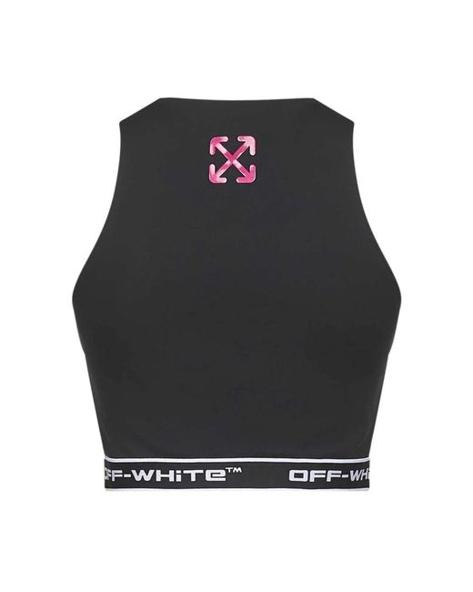 Sleeveless Tops di Off-White c/o Virgil Abloh in Black