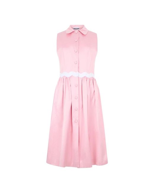 Moschino Pink Shirt Dresses
