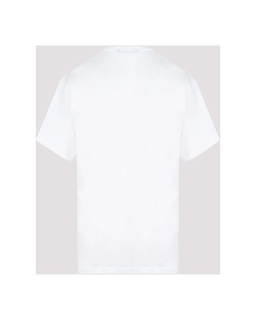 Acne Weißes baumwoll-t-shirt regular fit in White für Herren