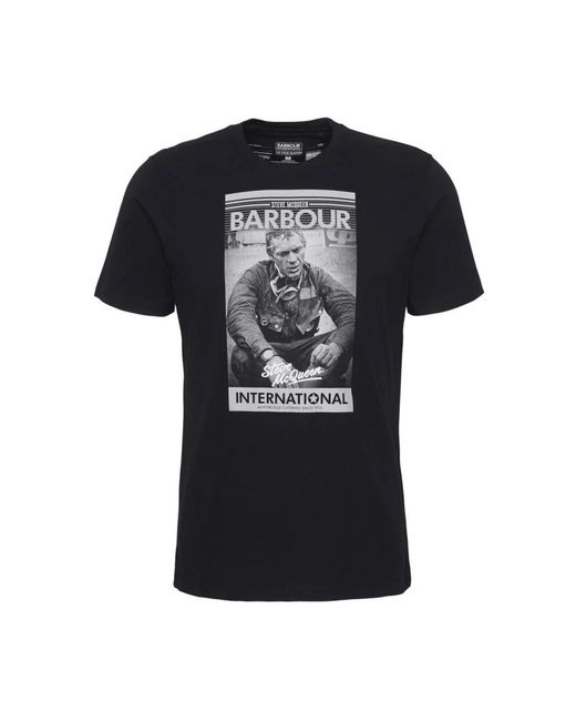 Barbour Black T-Shirts for men