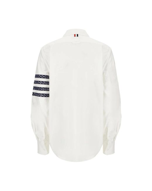 Thom Browne Overhemden ,Wit ,Katoen Stijlvolle Overhemden Voor Mannen En Vrouwen in het White