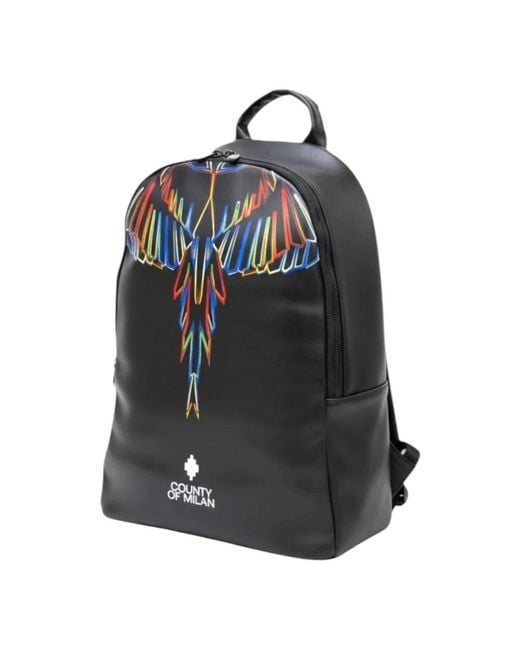 Marcelo Burlon Black Backpacks for men