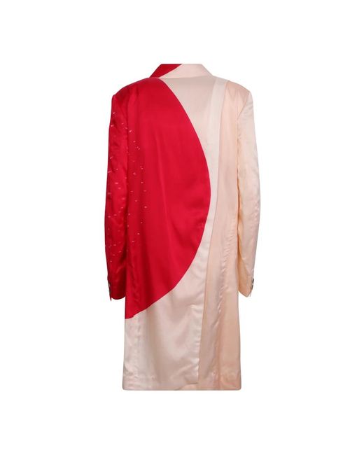 Issey Miyake Red Single-Breasted Coats
