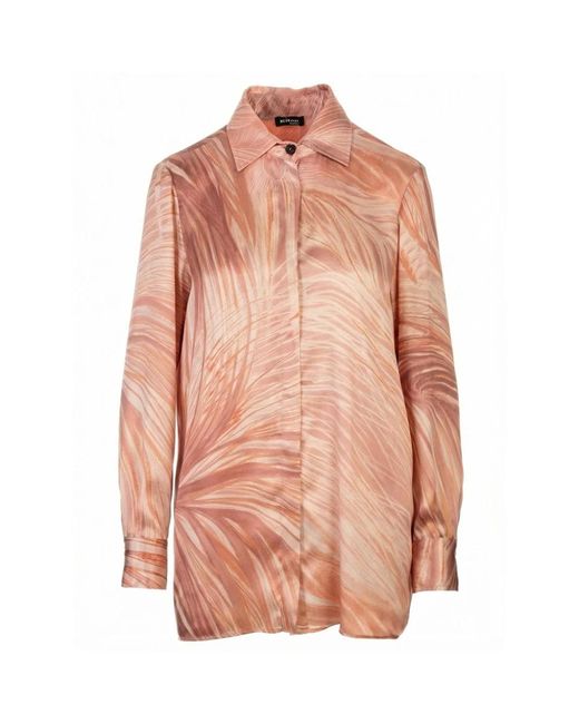 Kiton Overhemden ,Bruin ,Camicia in het Pink